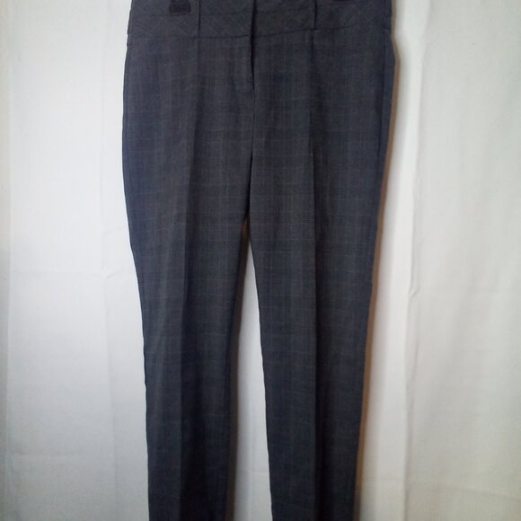 Maurices Pants Women 9 10 Career Classic Plaid Gray - Picture 2 of 14